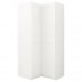 Угловой гардероб IKEA PAX белый белый 111/111x236 см (392.185.12)