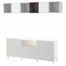 Комбінація шаф для TV IKEA BESTA / EKET мультиколір 210x40x220 см (392.211.52)