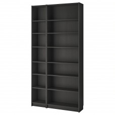 Комбінація шаф та стелажів IKEA BILLY чорно-коричневий 120x28x237 см (392.307.12)