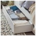 Каркас кровати IKEA SONGESAND белый ламели LUROY 160x200 см (392.413.48)