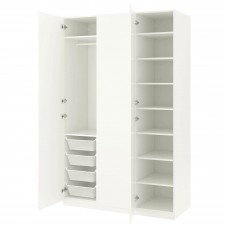 Гардероб IKEA PAX білий білий 150x60x236 см (392.464.64)