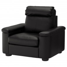 Кресло IKEA LIDHULT черный (392.570.04)