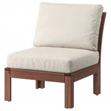 Садове крісло IKEA APPLARO коричневий бежевий 63x80x84 см (392.620.48)