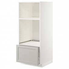 Модуль кухонної шафи IKEA METOD білий світло-сірий 60x60x140 см (392.746.21)