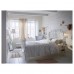 Каркас кровати IKEA LEIRVIK белый ламели LONSET 160x200 см (392.773.04)