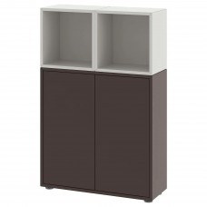 Комбінація шаф на ніжках IKEA EKET темно-сірий світло-сірий 70x25x107 см (392.864.88)