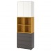 Комбинация шкафов на ножках IKEA EKET белый золотисто-коричневый темно-серый 70x35x212 см (392.865.96)