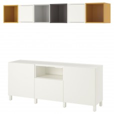Комбінація шаф для TV IKEA BESTA / EKET мультиколір 210x40x220 см (392.868.41)