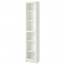 Шкаф книжный IKEA BILLY / OXBERG белый стекло 40x30x202 см (392.873.98)