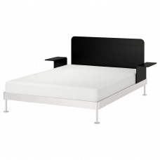 Каркас кровати IKEA DELAKTIG алюминий черный 160x200 см (392.881.28)