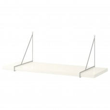 Полиця навісна IKEA BERGSHULT / PERSHULT білий хромований 80x30 см (392.907.44)