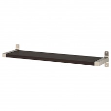 Полиця навісна IKEA BERGSHULT / GRANHULT коричнево-чорний нікельований 80x20 см (392.908.19)