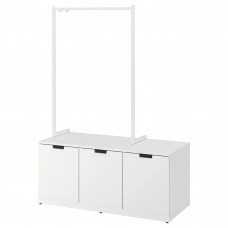 Комод з 3 шухлядами IKEA NORDLI білий 120x169 см (392.951.38)