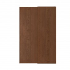 Пара розсувних дверцят IKEA HASVIK коричневий 150x236 см (392.973.97)