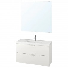 Комплект мебели для ванной IKEA GODMORGON / ODENSVIK белый 103 см (393.254.80)