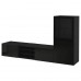 Комбинация шкафов под TV IKEA BESTA черно-коричневый 240x42x129 см (393.294.59)