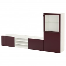 Комбінація шаф для TV IKEA BESTA білий 240x42x129 см (393.305.04)