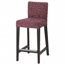 Барний стілець IKEA HENRIKSDAL темно-коричневий темно-червоний 63 см (393.369.35)