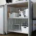 Кухня IKEA ENHET антрацит 203x63.5x222 см (393.373.17)