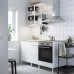 Кухня IKEA ENHET белый 163x63.5x222 см (393.373.79)