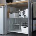Кухня IKEA ENHET білий 243x63.5x222 см (393.377.94)