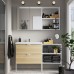 Набір меблів для ванної IKEA ENHET / TVALLEN під дуб білий 142x43x87 см (393.382.89)