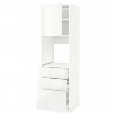 Модуль кухонної шафи IKEA METOD / MAXIMERA білий білий 60x60x200 см (393.696.38)