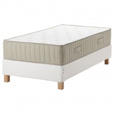 Континентальне ліжко IKEA ESPEVAR/VATNESTROM білий середньо твердий матрац 90x200 см (393.896.79)
