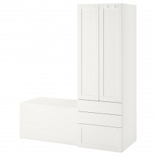 Комбинация шкафчиков IKEA SMASTAD белый 150x57x181 см (393.913.52)