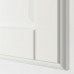 Гардероб IKEA PAX / TYSSEDAL білий дзеркальне скло 200x60x236 см (393.958.16)