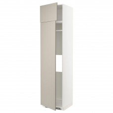 Модуль кухонної шафи IKEA METOD білий бежевий 60x60x240 см (394.078.43)