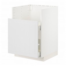 Підлогова кухонна шафа IKEA METOD / MAXIMERA білий Білий 60x60 см (394.095.21)