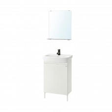 Комплект мебели для ванной IKEA NYSJON / BJORKAN белый 54x40x98 см (394.158.76)