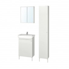 Комплект мебели для ванной IKEA NYSJON / BJORKAN белый 54x40x98 см (394.158.95)