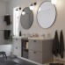 Набір меблів для ванної IKEA ENHET / TVALLEN сірий антрацит 164x43x65 см (394.299.39)