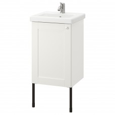 Шкаф для раковины IKEA ENHET / TVALLEN белый 44x43x87 см (394.301.17)