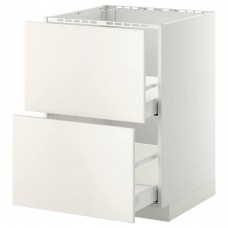 Підлогова кухонна шафа IKEA METOD / MAXIMERA білий білий 60x60 см (399.202.05)