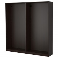 2 каркаси гардероба IKEA PAX чорно-коричневий 200x35x201 см (399.309.40)