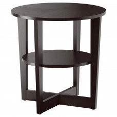 Журнальний столик IKEA VEJMON чорно-коричневий 60 см (401.366.81)