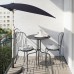 Стіл IKEA LACKO сад балкон сірий 70 см (401.518.41)