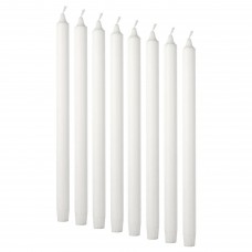 Свічка без запаху IKEA JUBLA білий 35 см (401.544.01)