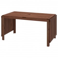 Розкладний садовий стіл IKEA APPLARO коричневий 140/200/260x78 см (402.085.31)