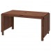 Розкладний садовий стіл IKEA APPLARO коричневий 140/200/260x78 см (402.085.31)