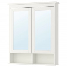 Зеркальный шкаф IKEA HEMNES белый 83x16x98 см (402.176.77)