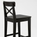 Барний стілець IKEA INGOLF коричнево-чорний 63 см (402.485.13)