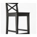 Барний стілець IKEA INGOLF коричнево-чорний 63 см (402.485.13)
