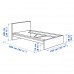 Каркас кровати IKEA MALM белый 120x200 см (402.494.85)