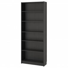 Стеллаж для книг IKEA BILLY черно-коричневый 80x28x202 см (402.638.48)
