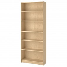 Стеллаж для книг IKEA BILLY березовый шпон 80x28x202 см (402.797.88)