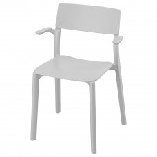 Кресло с подлокотниками IKEA JANINGE серый (402.805.17)